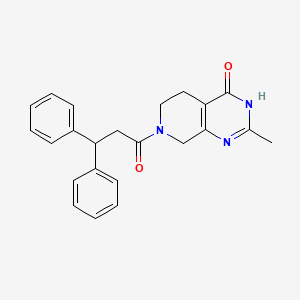 molecular formula C23H23N3O2 B3736035 7-(3,3-diphenylpropanoyl)-2-methyl-5,6,7,8-tetrahydropyrido[3,4-d]pyrimidin-4(3H)-one 