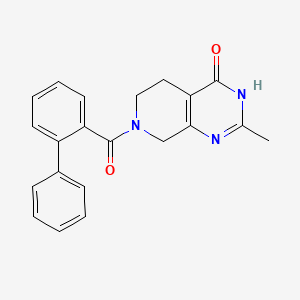 molecular formula C21H19N3O2 B3736056 7-(biphenyl-2-ylcarbonyl)-2-methyl-5,6,7,8-tetrahydropyrido[3,4-d]pyrimidin-4(3H)-one 