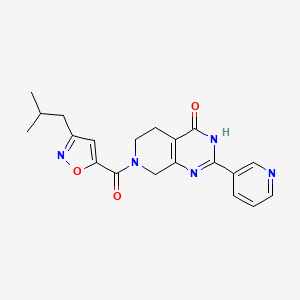 molecular formula C20H21N5O3 B3736085 7-[(3-isobutylisoxazol-5-yl)carbonyl]-2-pyridin-3-yl-5,6,7,8-tetrahydropyrido[3,4-d]pyrimidin-4(3H)-one 