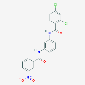 molecular formula C20H13Cl2N3O4 B3736091 2,4-dichloro-N-{3-[(3-nitrobenzoyl)amino]phenyl}benzamide 
