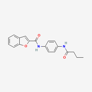 molecular formula C19H18N2O3 B3736095 N-[4-(butyrylamino)phenyl]-1-benzofuran-2-carboxamide 