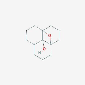 molecular formula C13H20O2 B373611 14-Oxatetracyclo[7.3.1.1~1,5~.0~5,13~]tetradecan-13-ol 