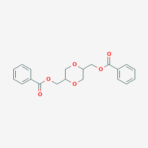 molecular formula C20H20O6 B373612 {5-[(Benzoyloxy)methyl]-1,4-dioxan-2-yl}methyl benzoate 