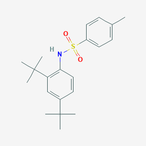 molecular formula C21H29NO2S B373618 N-(2,4-ditert-butylphenyl)-4-methylbenzenesulfonamide 