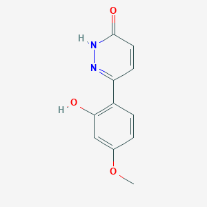 molecular formula C11H10N2O3 B3736255 6-(2-hydroxy-4-methoxyphenyl)-3(2H)-pyridazinone 