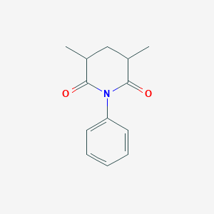 molecular formula C13H15NO2 B373634 3,5-Dimethyl-1-phenyl-2,6-piperidinedione 