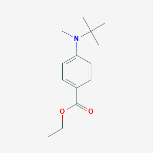 molecular formula C14H21NO2 B373637 Ethyl 4-[tert-butyl(methyl)amino]benzoate 