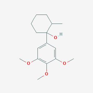 molecular formula C16H24O4 B373639 2-Methyl-1-(3,4,5-trimethoxyphenyl)cyclohexanol 