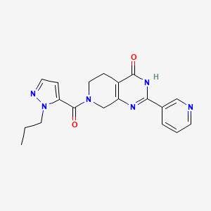 molecular formula C19H20N6O2 B3736430 7-[(1-propyl-1H-pyrazol-5-yl)carbonyl]-2-pyridin-3-yl-5,6,7,8-tetrahydropyrido[3,4-d]pyrimidin-4(3H)-one 