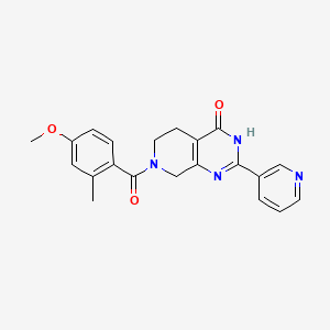 7-(4-methoxy-2-methylbenzoyl)-2-pyridin-3-yl-5,6,7,8-tetrahydropyrido[3,4-d]pyrimidin-4(3H)-one