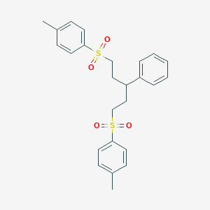 1-Methyl-4-({5-[(4-methylphenyl)sulfonyl]-3-phenylpentyl}sulfonyl)benzene