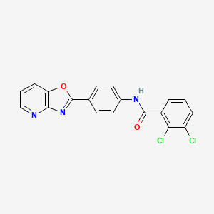 molecular formula C19H11Cl2N3O2 B3736469 2,3-dichloro-N-(4-[1,3]oxazolo[4,5-b]pyridin-2-ylphenyl)benzamide 