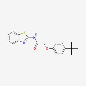 molecular formula C19H20N2O2S B3736611 N-1,3-benzothiazol-2-yl-2-(4-tert-butylphenoxy)acetamide 