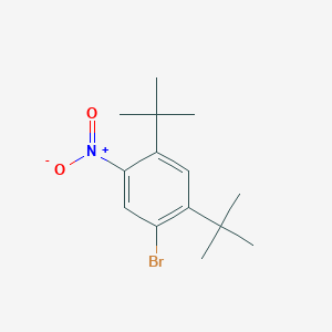 molecular formula C14H20BrNO2 B373662 1-Bromo-2,4-ditert-butyl-5-nitrobenzene 