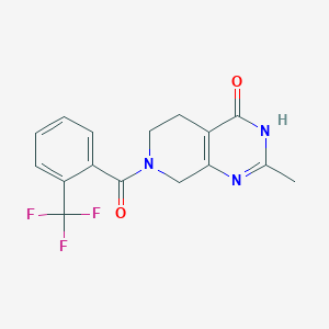 2-methyl-7-[2-(trifluoromethyl)benzoyl]-5,6,7,8-tetrahydropyrido[3,4-d]pyrimidin-4(3H)-one