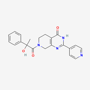 molecular formula C21H20N4O3 B3736641 7-(2-hydroxy-2-phenylpropanoyl)-2-pyridin-4-yl-5,6,7,8-tetrahydropyrido[3,4-d]pyrimidin-4(3H)-one 