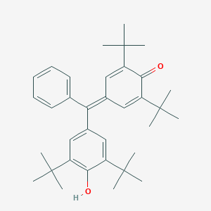 molecular formula C35H46O2 B373665 2,6-Ditert-butyl-4-[(3,5-ditert-butyl-4-hydroxyphenyl)(phenyl)methylene]-2,5-cyclohexadien-1-one 