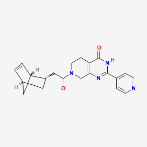 molecular formula C21H22N4O2 B3736700 7-[(1S*,2S*,4S*)-bicyclo[2.2.1]hept-5-en-2-ylacetyl]-2-pyridin-4-yl-5,6,7,8-tetrahydropyrido[3,4-d]pyrimidin-4(3H)-one 