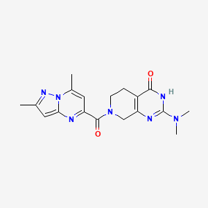 2-(dimethylamino)-7-[(2,7-dimethylpyrazolo[1,5-a]pyrimidin-5-yl)carbonyl]-5,6,7,8-tetrahydropyrido[3,4-d]pyrimidin-4(3H)-one