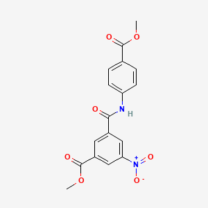 molecular formula C17H14N2O7 B3736720 methyl 3-({[4-(methoxycarbonyl)phenyl]amino}carbonyl)-5-nitrobenzoate 