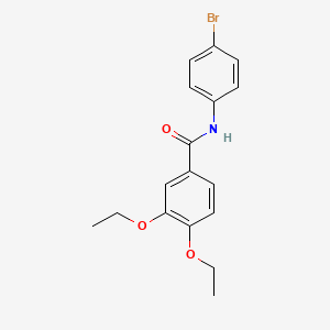 molecular formula C17H18BrNO3 B3736721 N-(4-bromophenyl)-3,4-diethoxybenzamide 