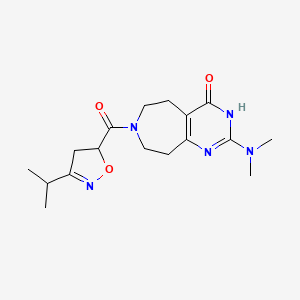 2-(dimethylamino)-7-[(3-isopropyl-4,5-dihydroisoxazol-5-yl)carbonyl]-3,5,6,7,8,9-hexahydro-4H-pyrimido[4,5-d]azepin-4-one