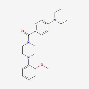 N,N-diethyl-4-{[4-(2-methoxyphenyl)-1-piperazinyl]carbonyl}aniline