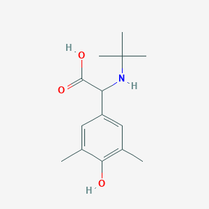 (Tert-butylamino)(4-hydroxy-3,5-dimethylphenyl)acetic acid