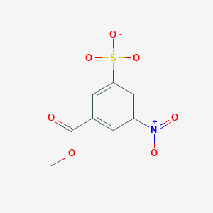 molecular formula C8H6NO7S- B373675 3-Nitro-5-(methoxycarbonyl)benzenesulfonic acid 