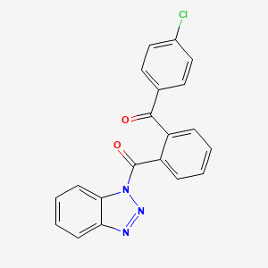 molecular formula C20H12ClN3O2 B3736756 [2-(1H-1,2,3-benzotriazol-1-ylcarbonyl)phenyl](4-chlorophenyl)methanone 