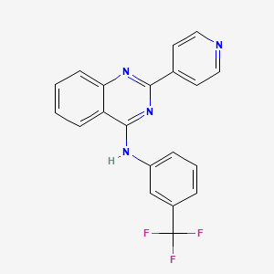 2-(4-pyridinyl)-N-[3-(trifluoromethyl)phenyl]-4-quinazolinamine