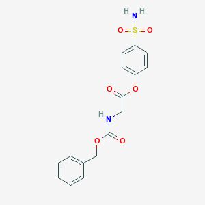 molecular formula C16H16N2O6S B373684 4-(Aminosulfonyl)phenyl {[(benzyloxy)carbonyl]amino}acetate 