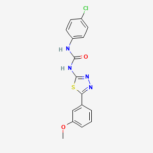 N-(4-chlorophenyl)-N'-[5-(3-methoxyphenyl)-1,3,4-thiadiazol-2-yl]urea