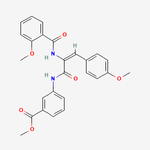 methyl 3-{[2-[(2-methoxybenzoyl)amino]-3-(4-methoxyphenyl)acryloyl]amino}benzoate