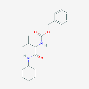 molecular formula C19H28N2O3 B373687 Benzyl 1-[(cyclohexylamino)carbonyl]-2-methylpropylcarbamate CAS No. 94864-82-1