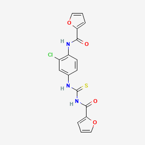 N-(2-chloro-4-{[(2-furoylamino)carbonothioyl]amino}phenyl)-2-furamide