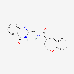 molecular formula C20H19N3O3 B3736878 N-[(4-oxo-3,4-dihydroquinazolin-2-yl)methyl]-2,3,4,5-tetrahydro-1-benzoxepine-4-carboxamide 