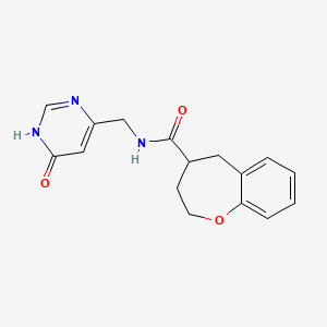 N-[(6-hydroxypyrimidin-4-yl)methyl]-2,3,4,5-tetrahydro-1-benzoxepine-4-carboxamide