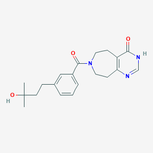 7-[3-(3-hydroxy-3-methylbutyl)benzoyl]-3,5,6,7,8,9-hexahydro-4H-pyrimido[4,5-d]azepin-4-one