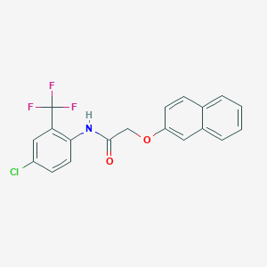 N-[4-chloro-2-(trifluoromethyl)phenyl]-2-(2-naphthyloxy)acetamide