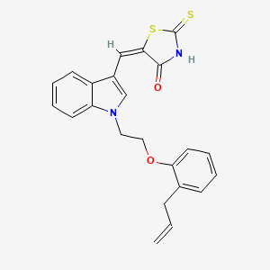 5-({1-[2-(2-allylphenoxy)ethyl]-1H-indol-3-yl}methylene)-2-thioxo-1,3-thiazolidin-4-one