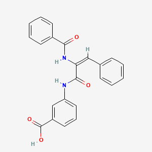 molecular formula C23H18N2O4 B3736970 3-{[2-(benzoylamino)-3-phenylacryloyl]amino}benzoic acid 