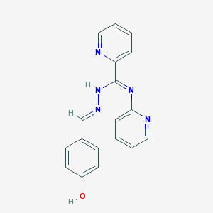 N'-(4-hydroxybenzylidene)-N-2-pyridinyl-2-pyridinecarbohydrazonamide