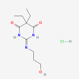 5,5-diethyl-2-[(3-hydroxypropyl)imino]dihydro-4,6(1H,5H)-pyrimidinedione hydrochloride