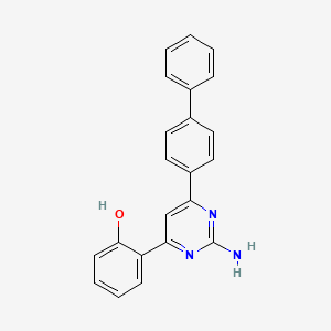 2-[2-amino-6-(4-biphenylyl)-4-pyrimidinyl]phenol