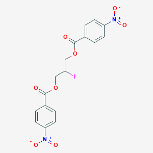 molecular formula C17H13IN2O8 B373708 3-({4-Nitrobenzoyl}oxy)-2-iodopropyl 4-nitrobenzoate 