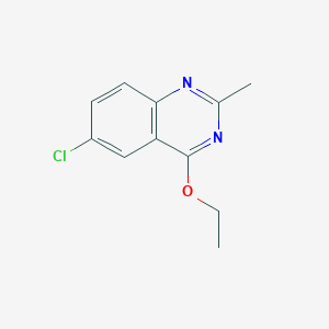 molecular formula C11H11ClN2O B373713 6-Chloro-4-ethoxy-2-methylquinazoline 