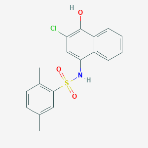 N-(3-chloro-4-hydroxy-1-naphthyl)-2,5-dimethylbenzenesulfonamide