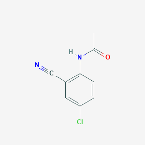 molecular formula C9H7ClN2O B373716 N-(4-chloro-2-cyanophenyl)acetamide 
