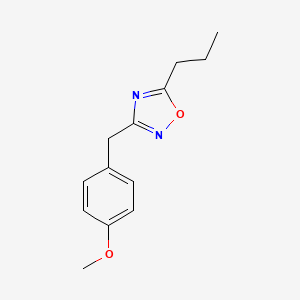 3-[(4-methoxyphenyl)methyl]-5-propyl-1,2,4-oxadiazole